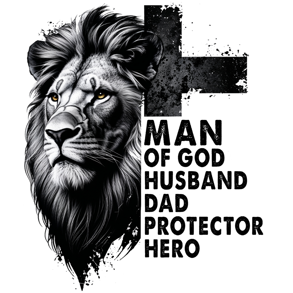 Lion of Strength DTF Print (DTF TRANSFER)