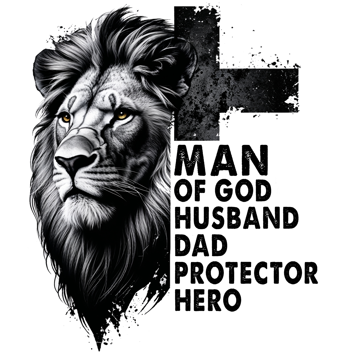 Lion of Strength DTF Print (DTF TRANSFER)